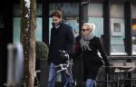 Amsterdam 12 februari 2017
Eva Jinek met haar vriend Dexter v d Voorn in amsterdam zuid.