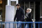 Amsterdam 12 februari 2017
Eva Jinek met haar vriend Dexter v d Voorn in amsterdam zuid.