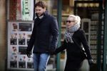 Amsterdam 12 februari 2017
Eva Jinek met haar vriend Dexter v d Voorn in amsterdam zuid.