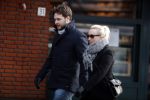 Amsterdam 12 februari 2017
Eva Jinek met haar vriend Dexter v d Voorn in amsterdam zuid.