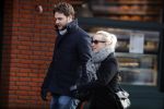Amsterdam 12 februari 2017
Eva Jinek met haar vriend Dexter v d Voorn in amsterdam zuid.
