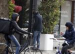 Amsterdam 12 februari 2017
Eva Jinek met haar vriend Dexter v d Voorn in amsterdam zuid.
