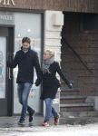 Amsterdam 12 februari 2017
Eva Jinek met haar vriend Dexter v d Voorn in amsterdam zuid.