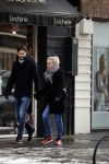 Amsterdam 12 februari 2017
Eva Jinek met haar vriend Dexter v d Voorn in amsterdam zuid.