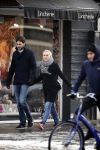 Amsterdam 12 februari 2017
Eva Jinek met haar vriend Dexter v d Voorn in amsterdam zuid.