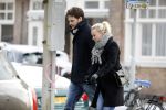 Amsterdam 12 februari 2017
Eva Jinek met haar vriend Dexter v d Voorn in amsterdam zuid.