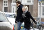 Amsterdam 12 februari 2017
Eva Jinek met haar vriend Dexter v d Voorn in amsterdam zuid.