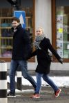 Amsterdam 12 februari 2017
Eva Jinek met haar vriend Dexter v d Voorn in amsterdam zuid.
