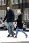 Amsterdam 12 februari 2017
Eva Jinek met haar vriend Dexter v d Voorn in amsterdam zuid.