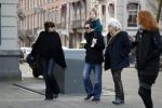 Amsterdam 15 december 2017
Hans Teeuwen en zijn vriendin Eva met  dochter Nika.