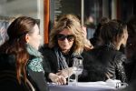 Amsterdam 15 februari 2017
Leontine Borsato op terras met vriendinnen.
