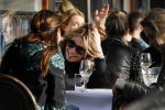 Amsterdam 15 februari 2017
Leontine Borsato op terras met vriendinnen.