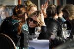 Amsterdam 15 februari 2017
Leontine Borsato op terras met vriendinnen.