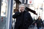 Amsterdam 14 februari 2017 
Advocaat Mark Teurlings bellend in Amsterdam zuid.