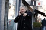 Amsterdam 14 februari 2017 
Advocaat Mark Teurlings bellend in Amsterdam zuid.