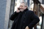 Amsterdam 14 februari 2017 
Advocaat Mark Teurlings bellend in Amsterdam zuid.