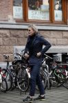 Amsterdam 16 februari 2017 
Matthijs v Nieuwkerk op de fiets in Amsterdam zuid.