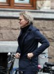Amsterdam 16 februari 2017 
Matthijs v Nieuwkerk op de fiets in Amsterdam zuid.