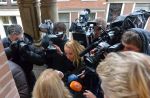 Haarlem, 27 Februari 2017 Proces Patricia Paay tegen haar buurman Maarten Oostvogel en bijgestaan door haar advocaat Mr. Johan Langelaar