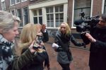Haarlem, 27 Februari 2017 Proces Patricia Paay tegen haar buurman Maarten Oostvogel en bijgestaan door haar advocaat Mr. Johan Langelaar