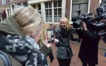 Haarlem, 27 Februari 2017 Proces Patricia Paay tegen haar buurman Maarten Oostvogel en bijgestaan door haar advocaat Mr. Johan Langelaar