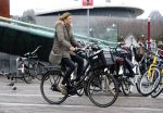 Amsterdam 4 februari 2017 
Prinses Marilene met dochter Felicia op haar verjaardag op de fiets in Amsterdam.