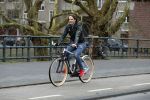 Amsterdam 7 februari 2017 
Ralph Moorman (voedingsspecialist ) op zijn electrische fiets