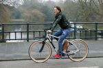 Amsterdam 7 februari 2017 
Ralph Moorman (voedingsspecialist ) op zijn electrische fiets
