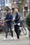 Amsterdam 6 februari 2017 
Raoul v d Heijden (ex gordon)  met een vriend op de cornelis schuytstraat