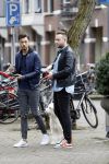 Amsterdam 6 februari 2017 
Raoul v d Heijden (ex gordon)  met een vriend op de cornelis schuytstraat