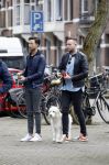 Amsterdam 6 februari 2017 
Raoul v d Heijden (ex gordon)  met een vriend op de cornelis schuytstraat