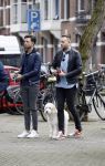 Amsterdam 6 februari 2017 
Raoul v d Heijden (ex gordon)  met een vriend op de cornelis schuytstraat