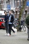 Amsterdam 6 februari 2017 
Raoul v d Heijden (ex gordon)  met een vriend op de cornelis schuytstraat