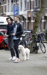 Amsterdam 6 februari 2017 
Raoul v d Heijden (ex gordon)  met een vriend op de cornelis schuytstraat