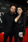 Amsterdam 7 februari 2017
Premiere fifty shades darker in Tuschinski. Roxeannne Hazes met haar nieuwe vriend Erik Zwennes