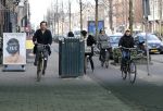 Amsterdam 15 februari 2016
Vincent Croiset met een zoon op de fiets in Amsterdam.