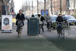 Amsterdam 15 februari 2016
Vincent Croiset met een zoon op de fiets in Amsterdam.