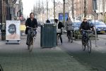Amsterdam 15 februari 2016
Vincent Croiset met een zoon op de fiets in Amsterdam.