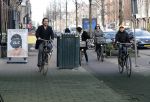 Amsterdam 15 februari 2016
Vincent Croiset met een zoon op de fiets in Amsterdam.