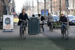 Amsterdam 15 februari 2016
Vincent Croiset met een zoon op de fiets in Amsterdam.