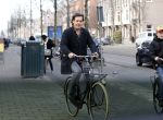 Amsterdam 15 februari 2016
Vincent Croiset met een zoon op de fiets in Amsterdam.
