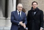 Rotterdam 20 februari 2018
Dienst voor overlijden /begrafenis Ruud Lubbers in de Laurentius Elisabeth Kathedraal. Ahmed Aboutaleb met Joost Eerdmans