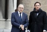 Rotterdam 20 februari 2018
Dienst voor overlijden /begrafenis Ruud Lubbers in de Laurentius Elisabeth Kathedraal. Ahmed Aboutaleb met Joost Eerdmans