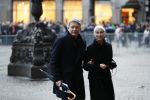 Amsterdam 3 februari 2018 
Prinses Beatrix viert haar 80e verjaardag in het paleis op de dam. Alexandra Radius en Hans Ebbelaar