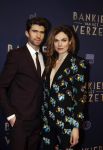 Amsterdam 5 maart 2018
Premiere bankier van het verzet in het de Lemar theater. Benja Bruining met vriendin Anna Drijver