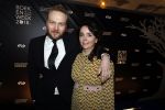Amsterdam 9 maart 2018 
Boekenbal 2018 in de schouwburg van Amsterdam.
Arjen Lubach met zijn vriendin Martine de Jong