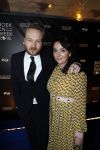 Amsterdam 9 maart 2018 
Boekenbal 2018 in de schouwburg van Amsterdam.
Arjen Lubach met zijn vriendin Martine de Jong