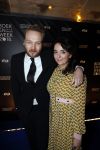 Amsterdam 9 maart 2018 
Boekenbal 2018 in de schouwburg van Amsterdam.
Arjen Lubach met zijn vriendin Martine de Jong