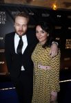 Amsterdam 9 maart 2018 
Boekenbal 2018 in de schouwburg van Amsterdam.
Arjen Lubach met zijn vriendin Martine de Jong