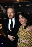 Amsterdam 9 maart 2018 
Boekenbal 2018 in de schouwburg van Amsterdam.
Arjen Lubach met zijn vriendin Martine de Jong